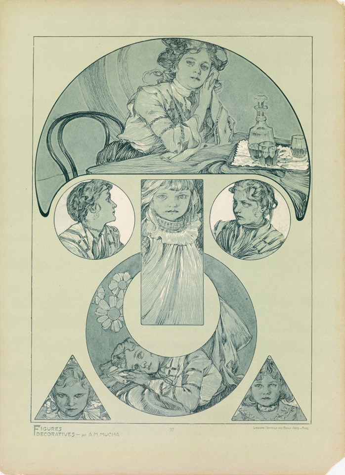Figures Décoratives by Alphonse Mucha