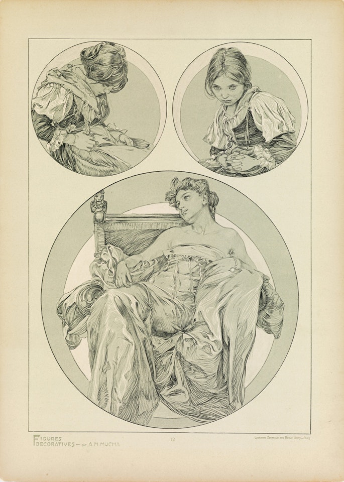 Figures Décoratives by Alphonse Mucha