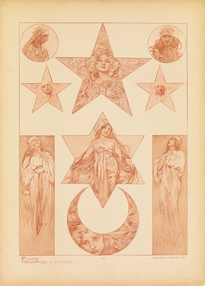 Figures Décoratives by Alphonse Mucha