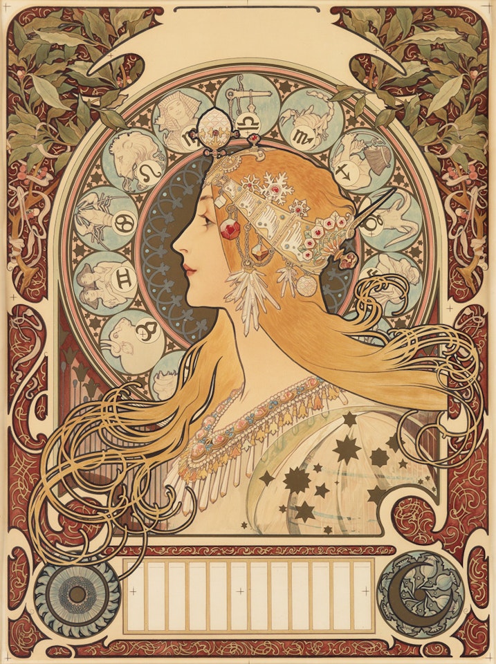 Zodiac by Alphonse Mucha
