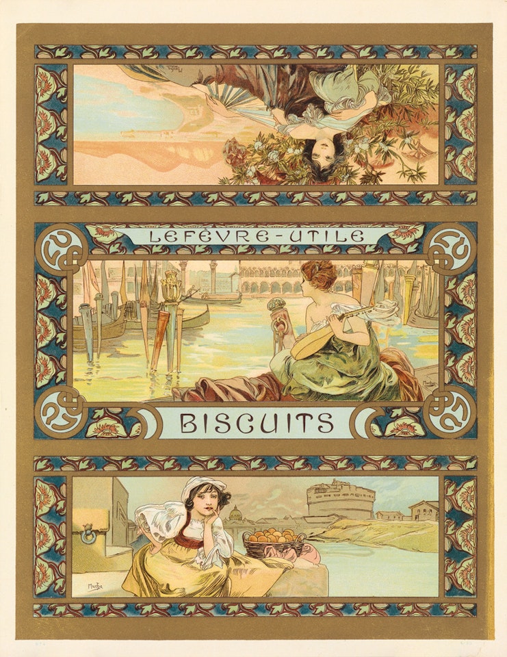 Lefèvre - Utile / Biscuits by Alphonse Mucha