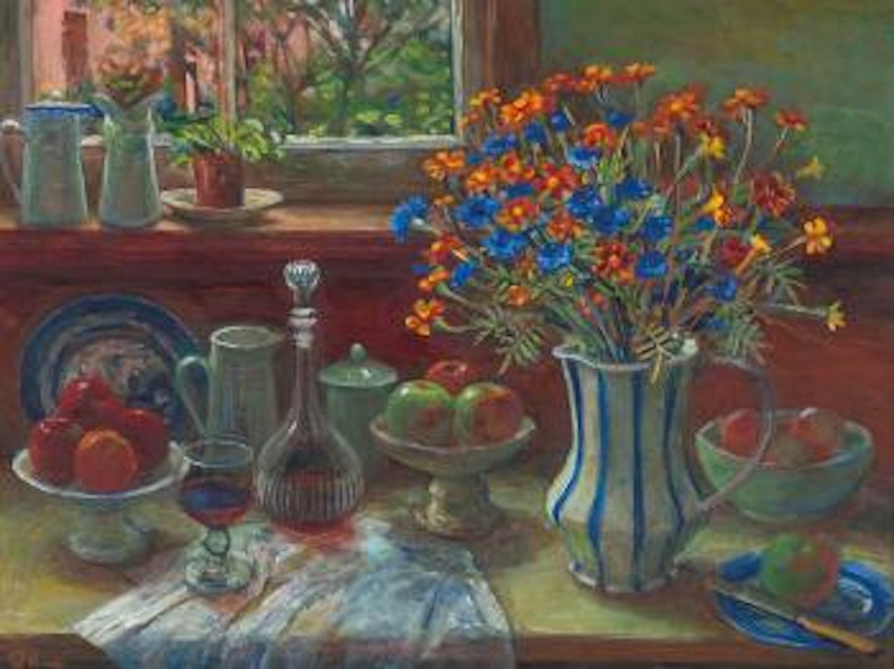 The Kitchen Window ,
1990 by Margaret Hannah Olley