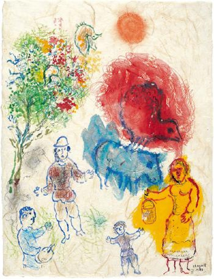 Idylle à la campagne ,
Circa
1976 by Marc Chagall