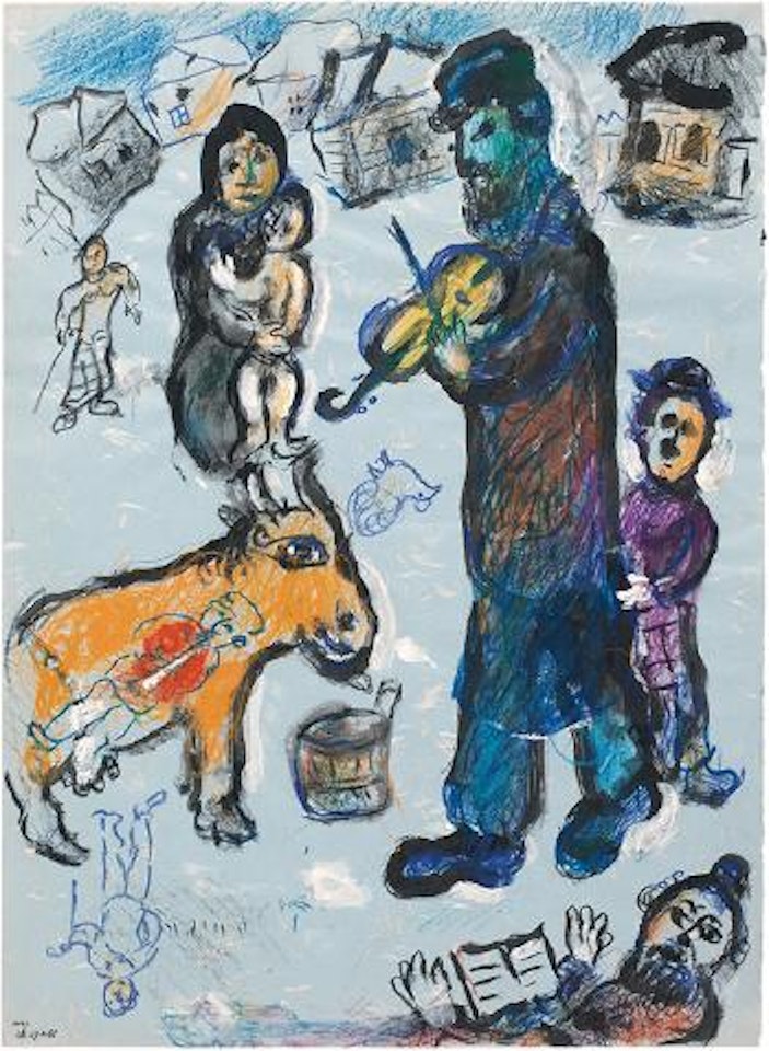 Violoniste au village enneigé ,
1977 by Marc Chagall