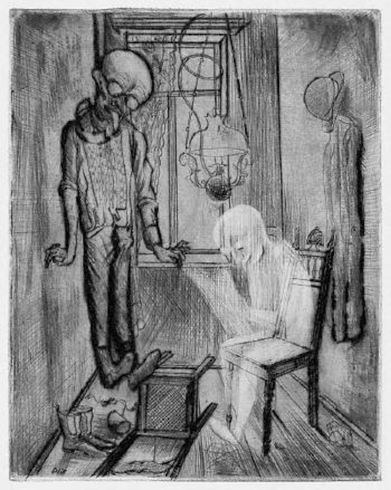 Tod und Auferstehung. Sechs Originalradierungen. Selbstverlag von Otto Dix in Dresden ,
1922 by Otto Dix