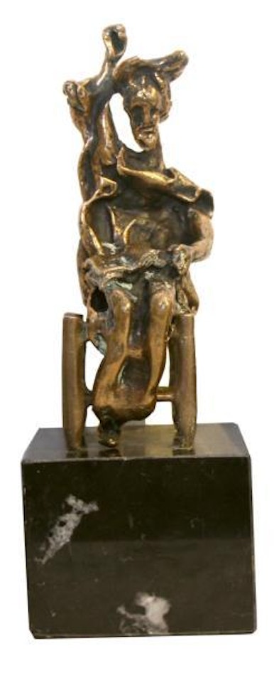 Don Quichotte assis ,
1972 by Salvador Dali
