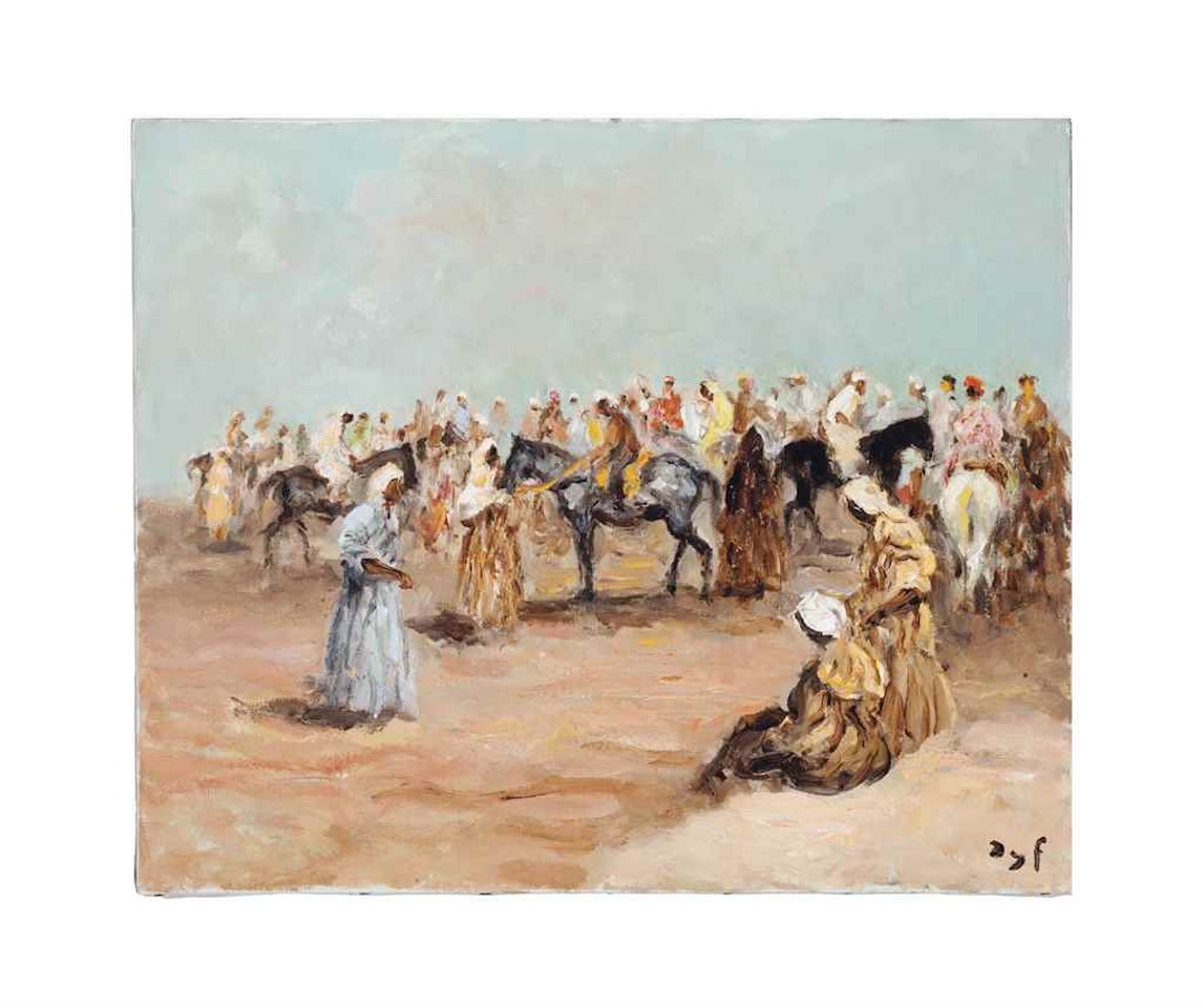 Avant la fantasia (Maroc, près de Taroudant) by Marcel Dyf