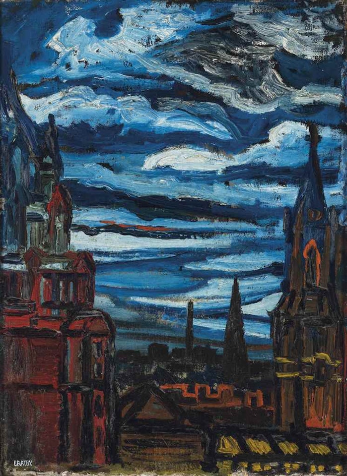 From the top of the Victoria & Albert by John Bratby