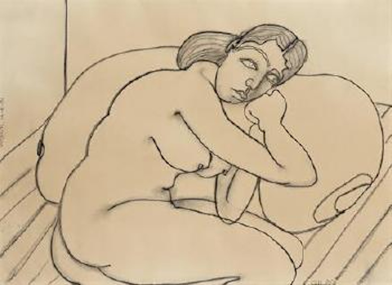 Reclining woman ,
1991 by Jogen Chowdhury