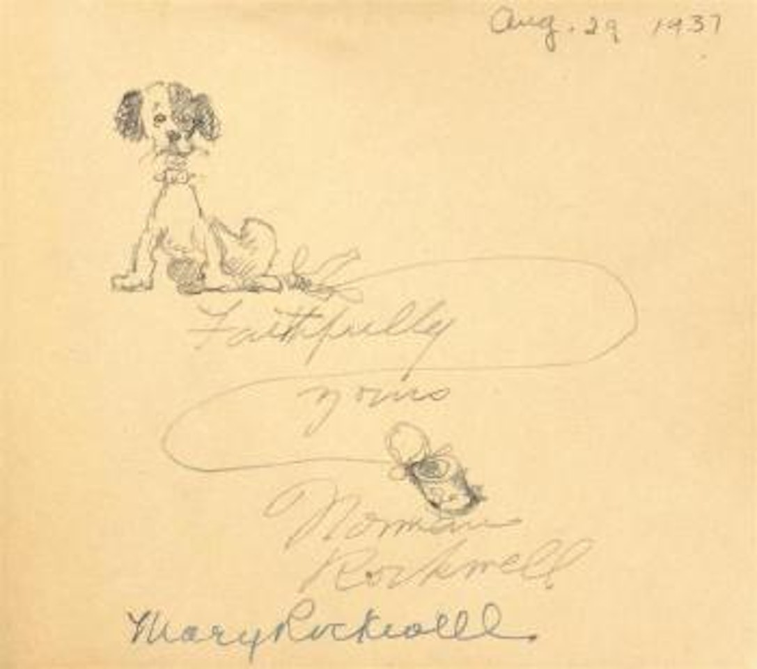 Four pencil sketches ,
1936 by Norman Rockwell