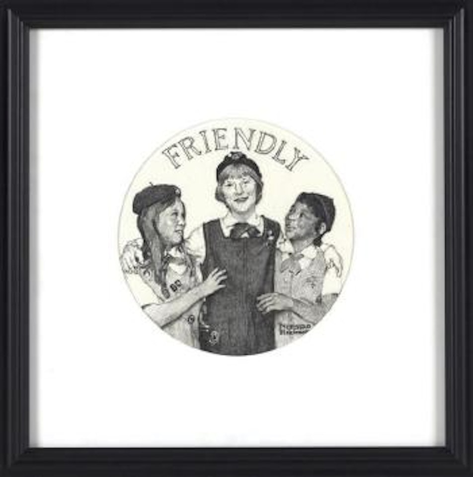 Friendly , by Norman Rockwell