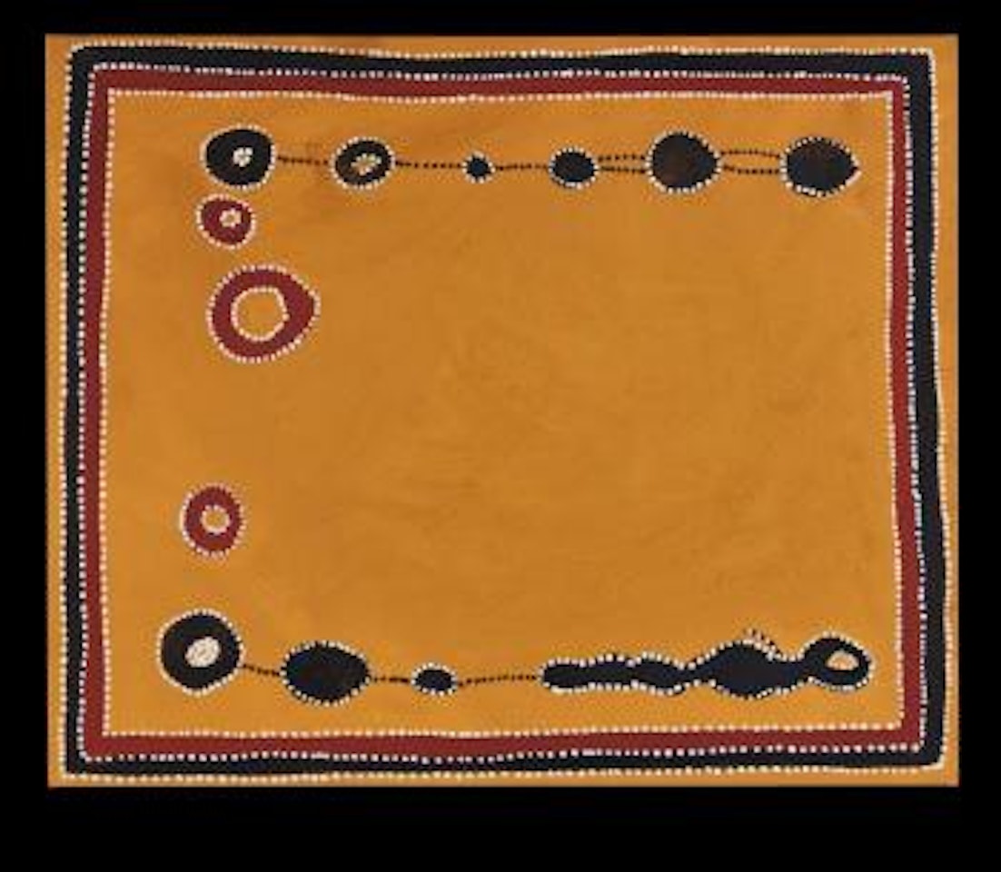 The dog (Dingo) from Lake Gregory Kurtu Soak ,
1996 by Rover Thomas