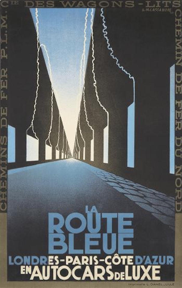La Route Bleue ,
1929 by Cassandre (Adolphe Jean-Marie Mouron)