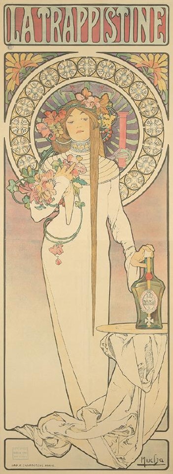 La Trappistine ,
1897 by Alphonse Mucha