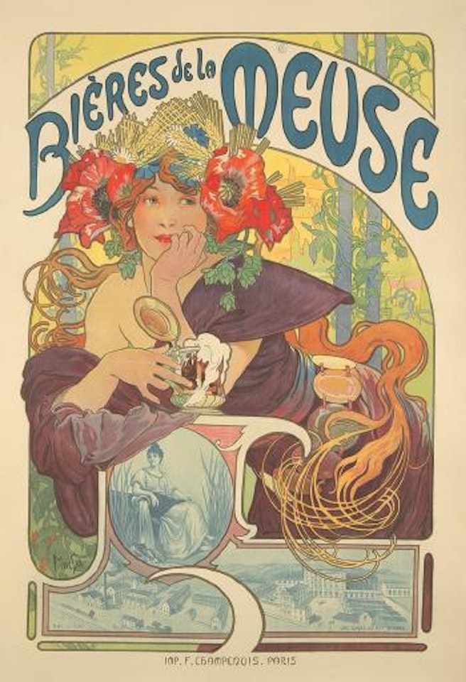 Bières de la Meuse ,
1897 by Alphonse Mucha