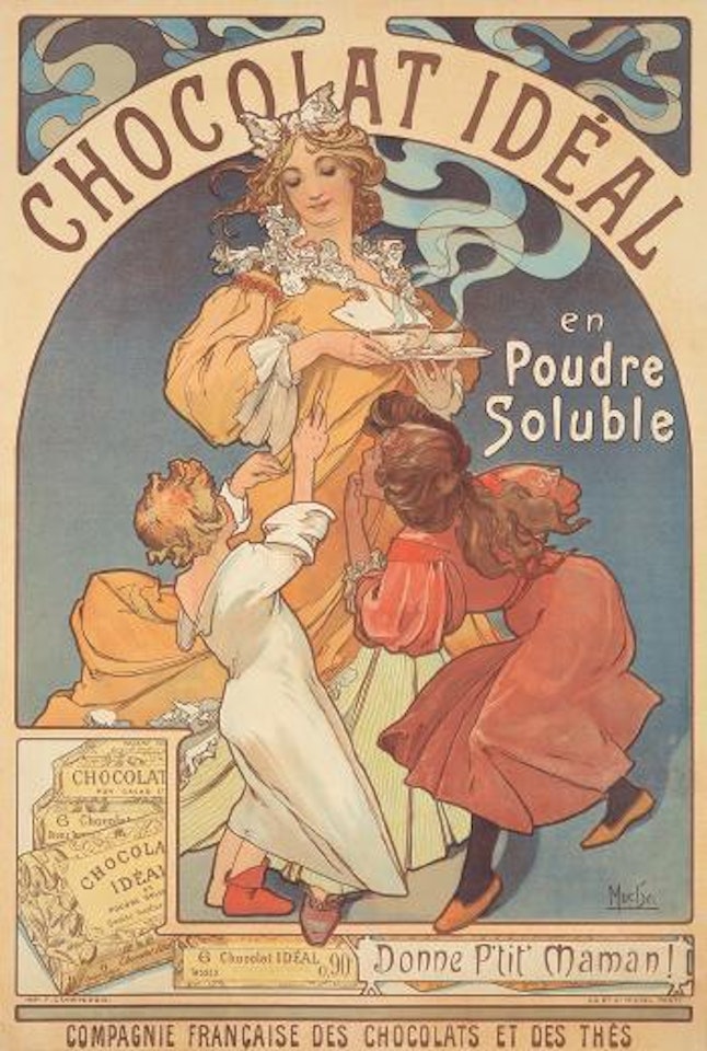 Chocolat Ideal ,
1897 by Alphonse Mucha