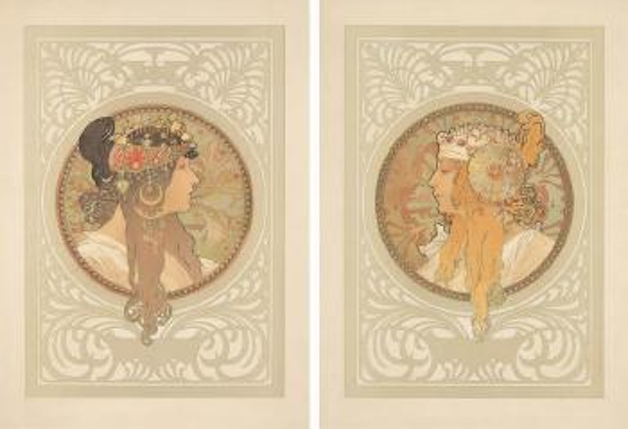 Têtes Byzantines ,
1897 by Alphonse Mucha
