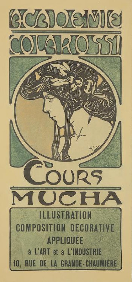 Académie Colarossi / Cours Mucha ,
1900 by Alphonse Mucha