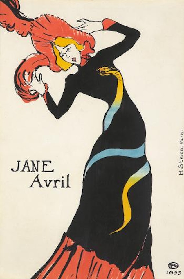 Jane Avril ,
1899 by Henri de Toulouse-Lautrec
