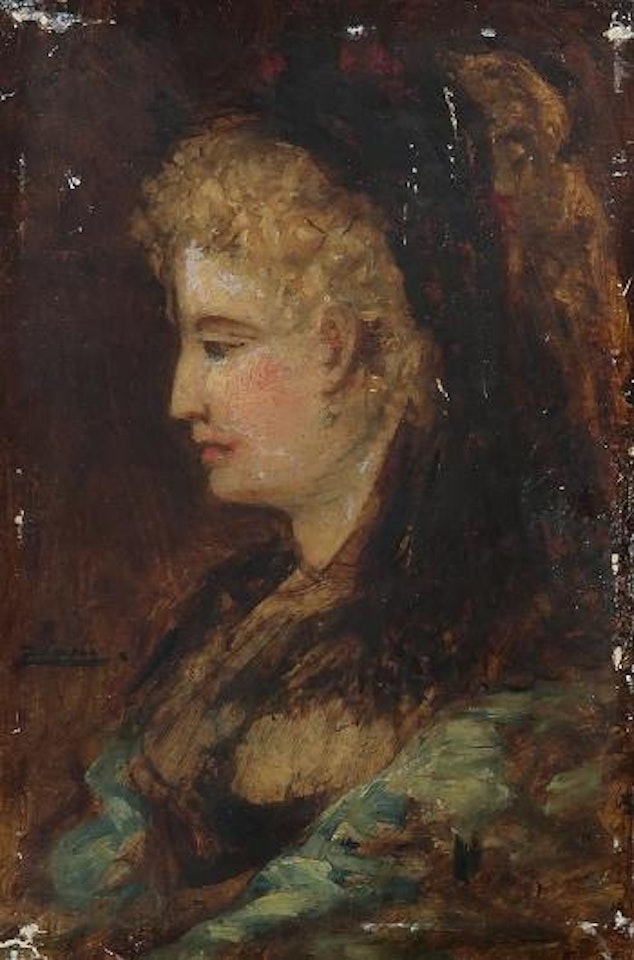 Femme de profil , by Félix Ziem