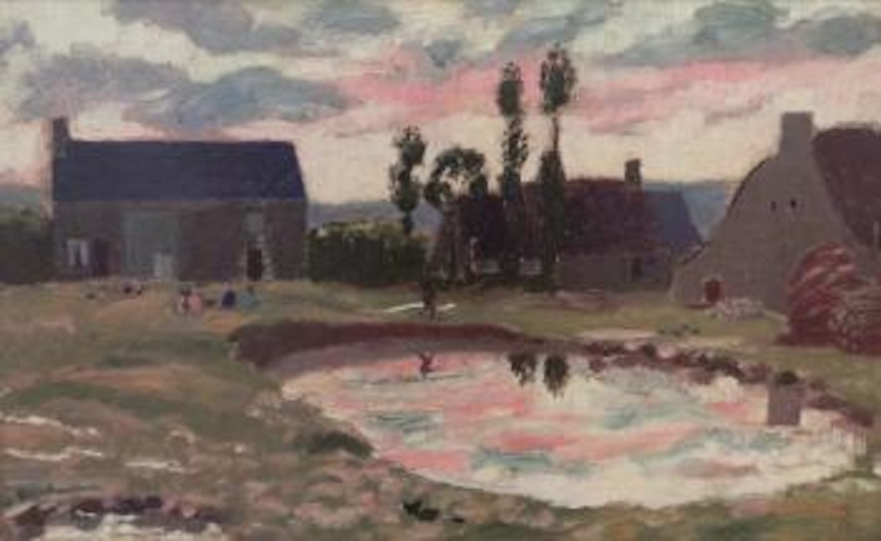 Reflet de soleil couchant dans la mare ,
Circa
1900 by Maurice Denis