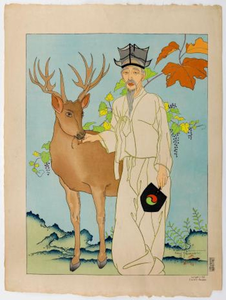 Longevite, Coree-Moppo (Longevity) , by Paul Jacoulet
