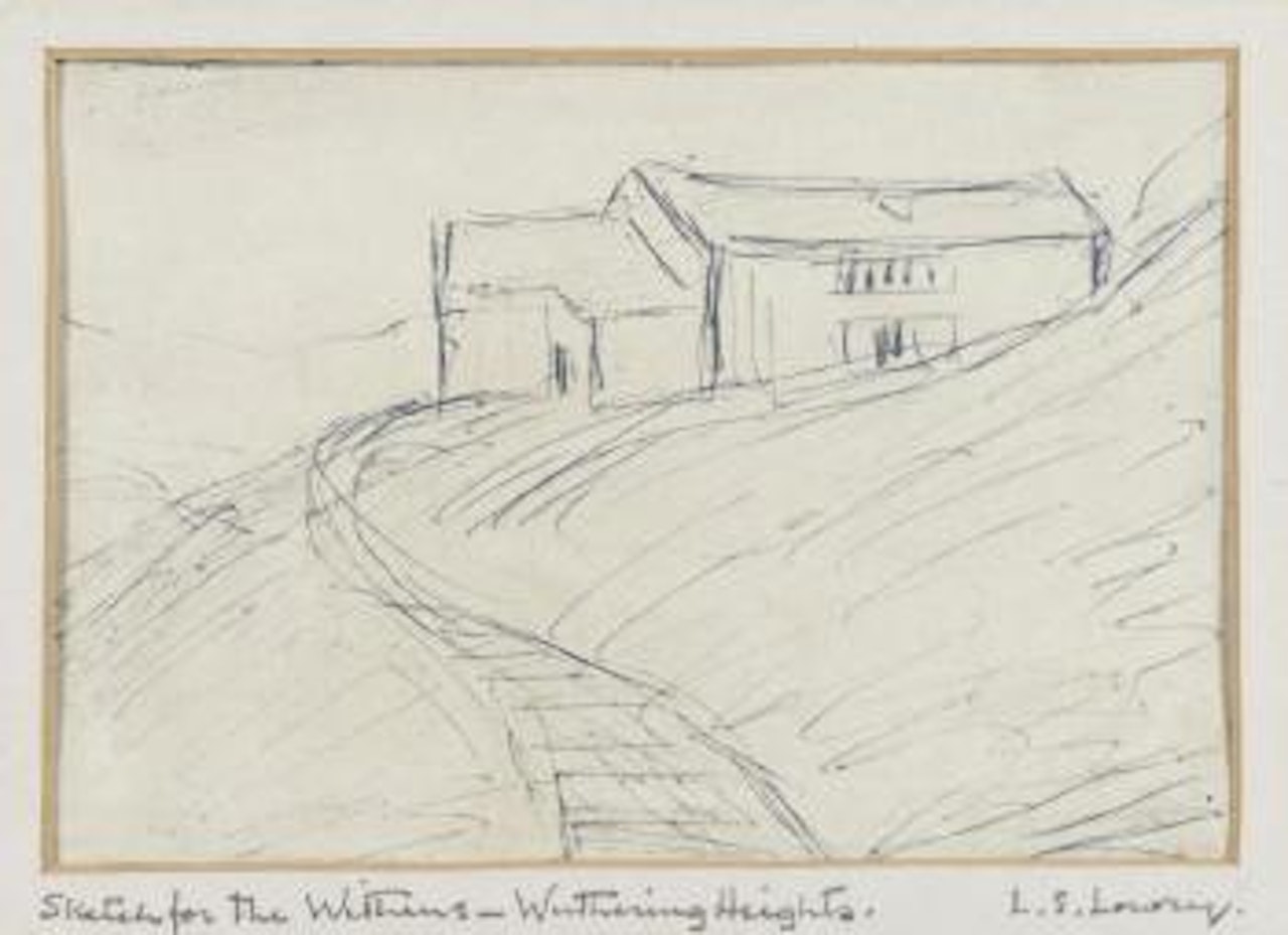A house on the moor, Heathcliff's House ,
Circa
1949
-
1950 by Laurence Stephen Lowry