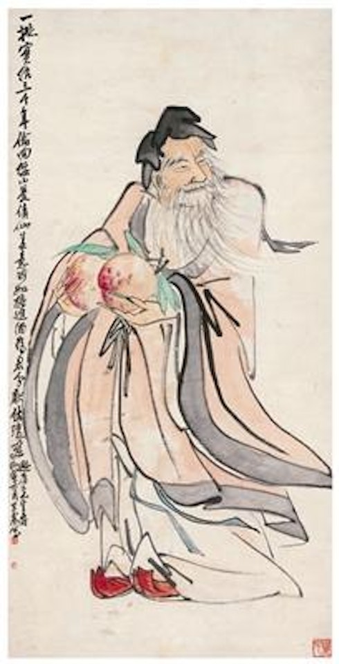 Immortal offering peach ,
1926 by Wang Zhen