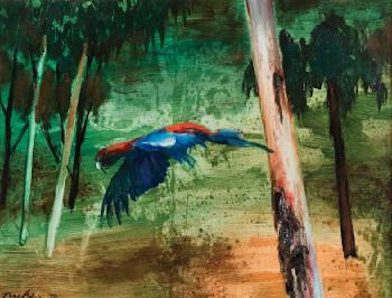 Parrot in bush ,
1970 by Albert Tucker