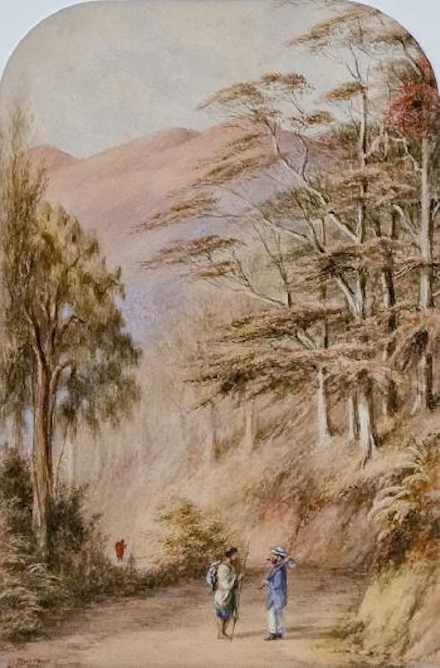 Maori Meeting with Settler, Near Wellington ,
1861 by Charles Decimus Barraud