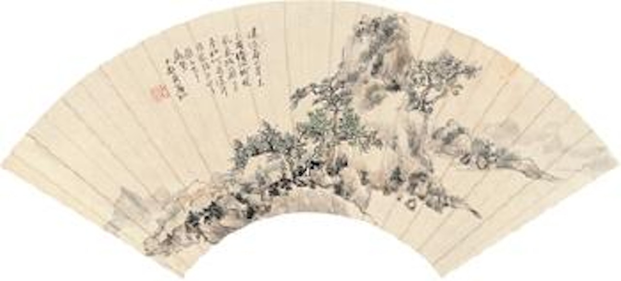 Hut in the spring mountain , by Huang Binhong
