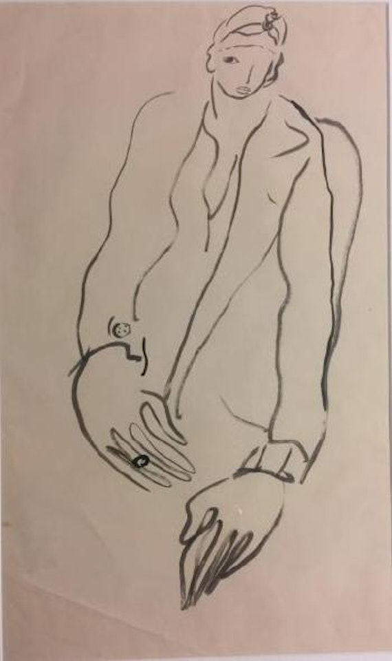 Femme au manteau , by Sanyu