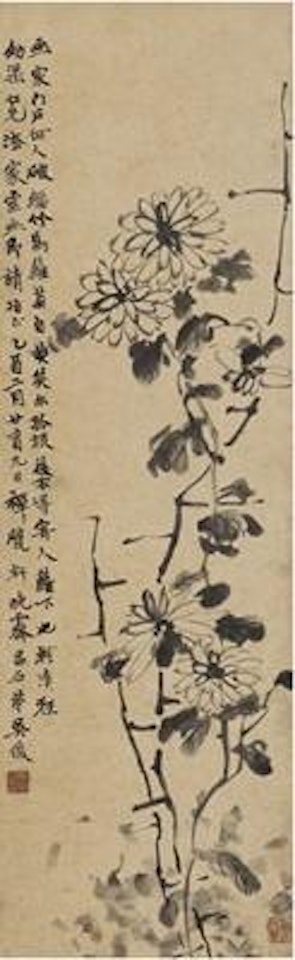Chrysanthemum ,
1885 by Wu Changshuo
