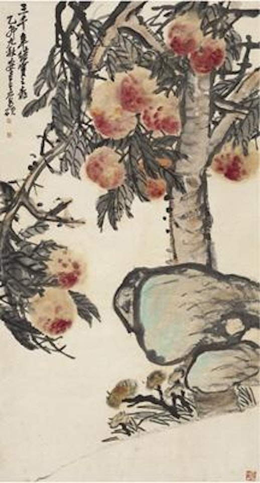Peaches ,
1915 by Wu Changshuo