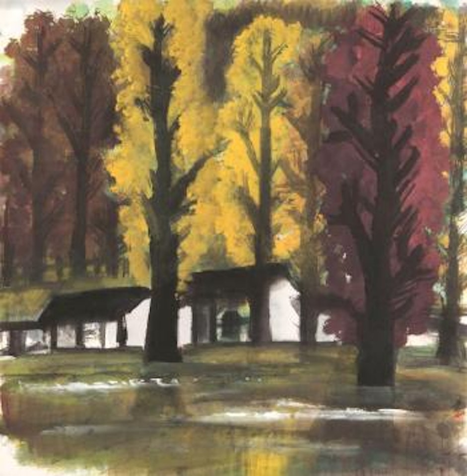 Paysage d’automne , by Lin Fengmian