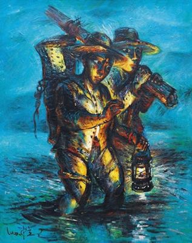 Crossing river I ,
2000 by Luo Zhongli