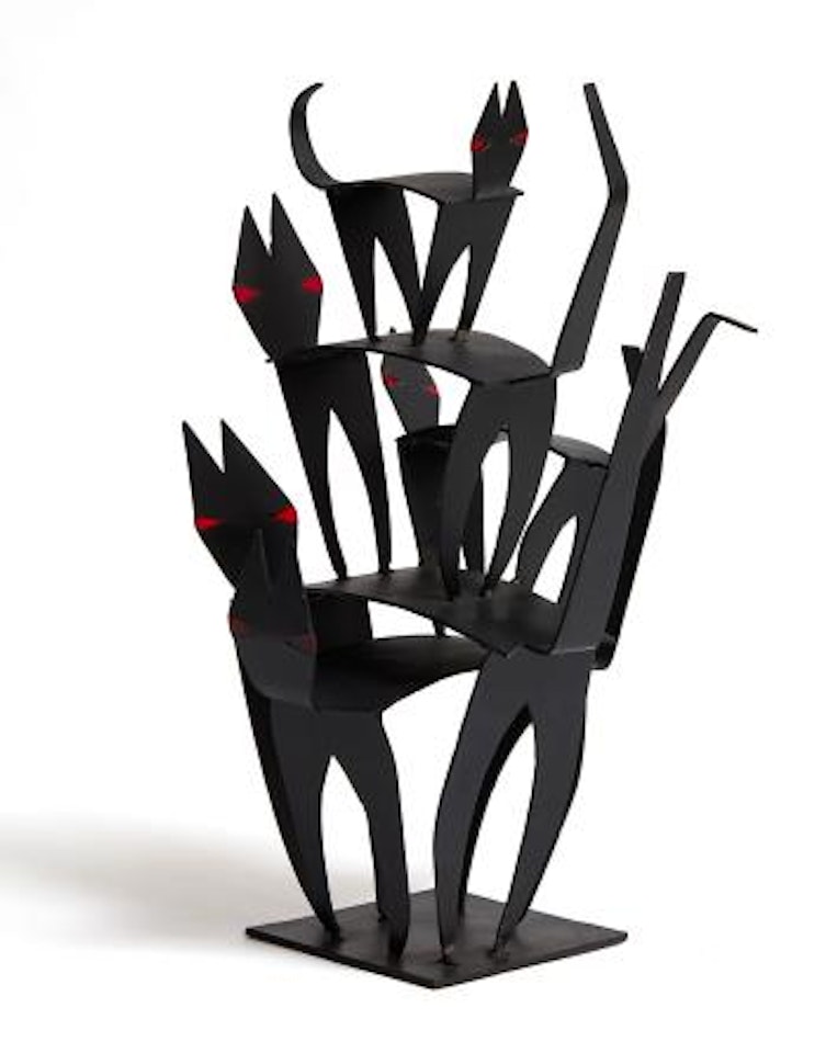 Marquette for Cats sculpture in Pukekeura park playground ,
1962
-
1963 by Don Driver