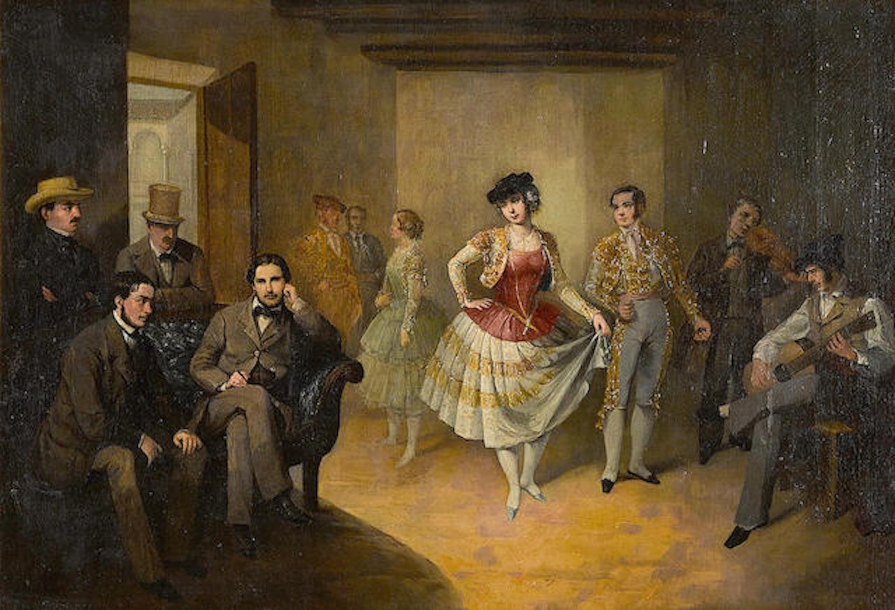 The fashionable dance by Spanish School