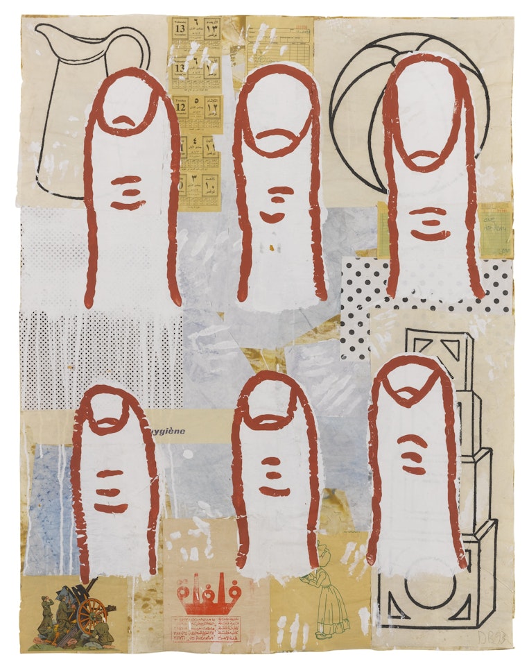 SIX FINGERS by Donald Baechler
