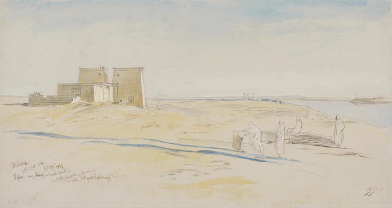 Dakkeh by Edward Lear