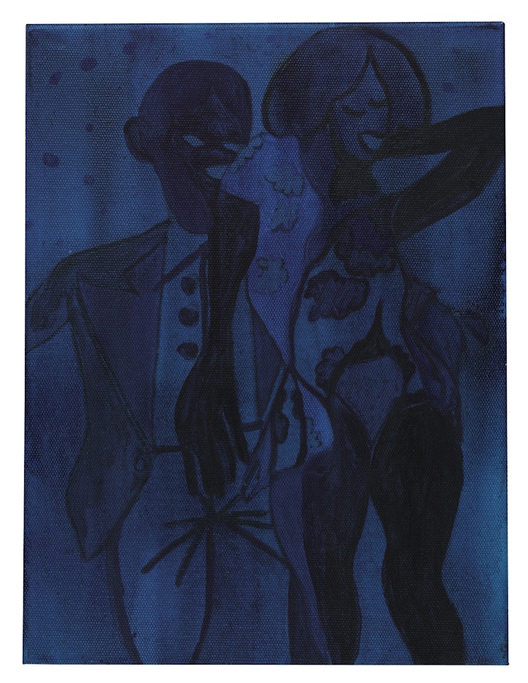 DANCERS IN BLUE by Chris Ofili
