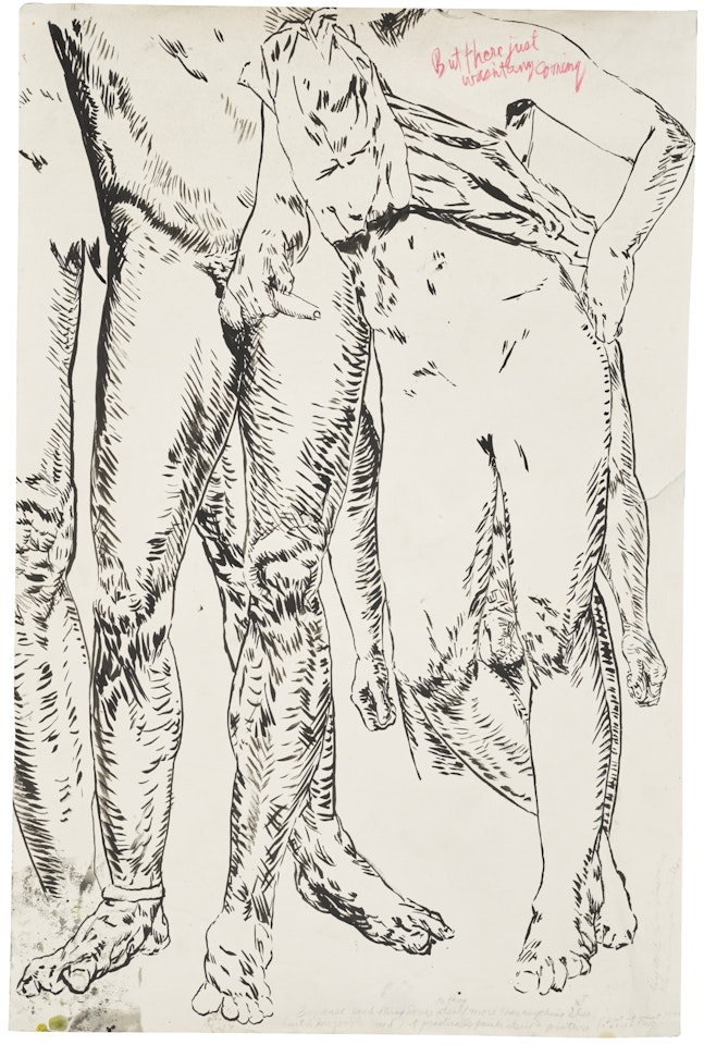 NO TITLE (BUT THERE WERE JUSTS) by Raymond Pettibon