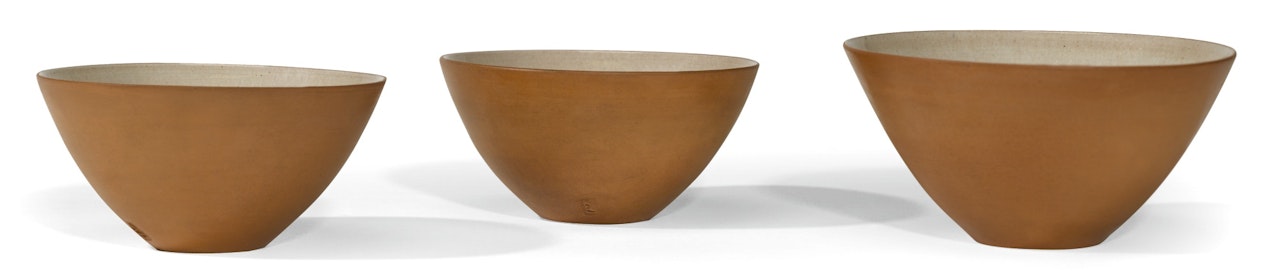 TRIO OF BOWLS by Lucie Rie