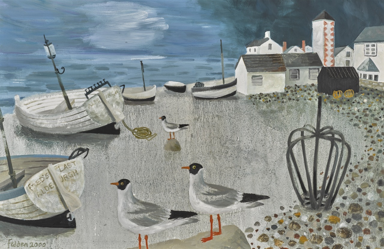 FRED'S LAST (ALDEBURGH BEACH) by Mary Fedden