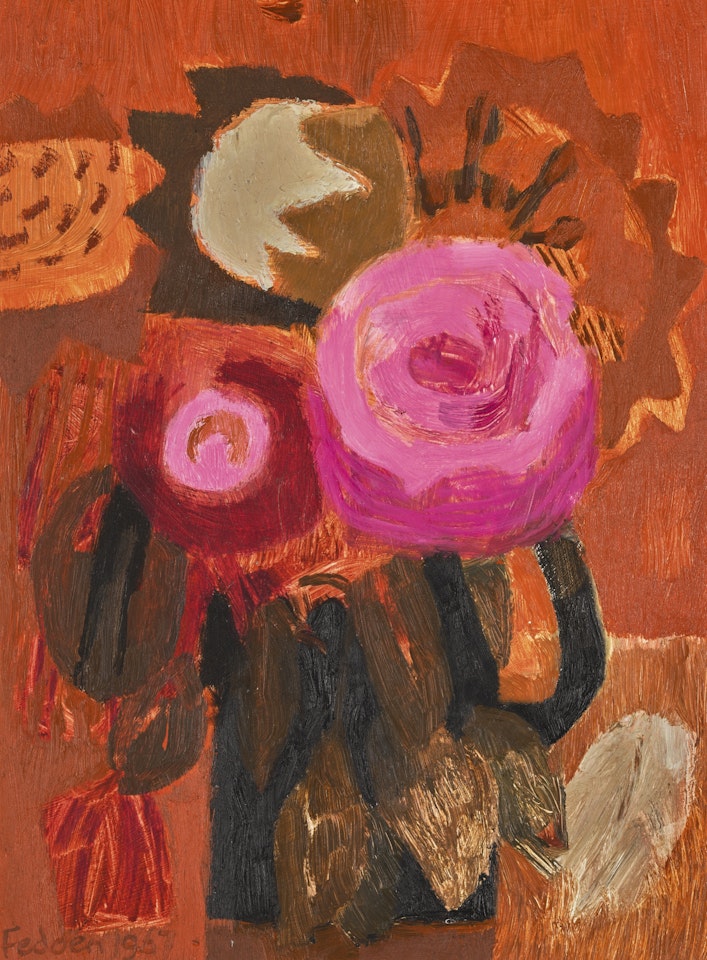 FLOWERS IN A VASE by Mary Fedden