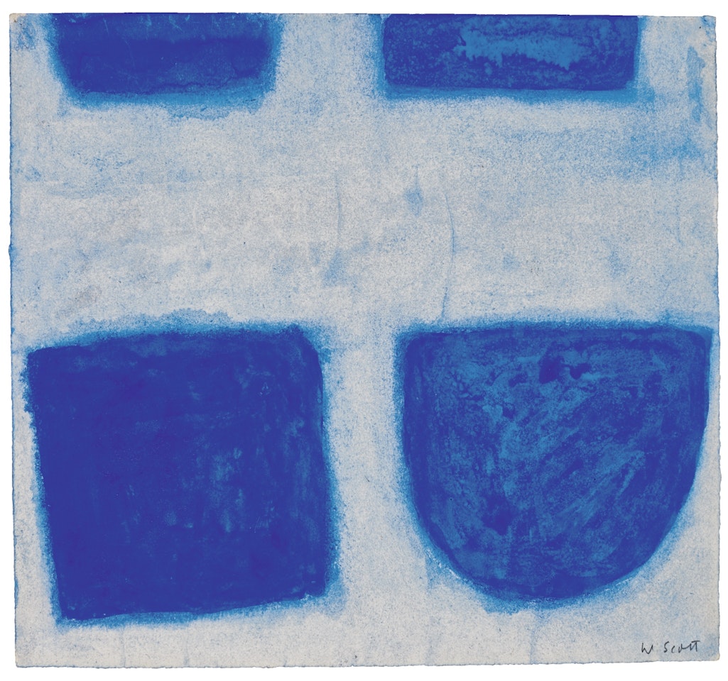 BLUE STILL LIFE III by William Scott