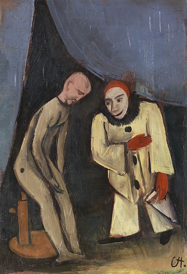 Clown und Puppe by Karl Hofer