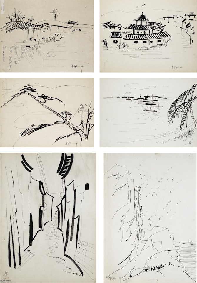 SKETCHES by Wu Guanzhong