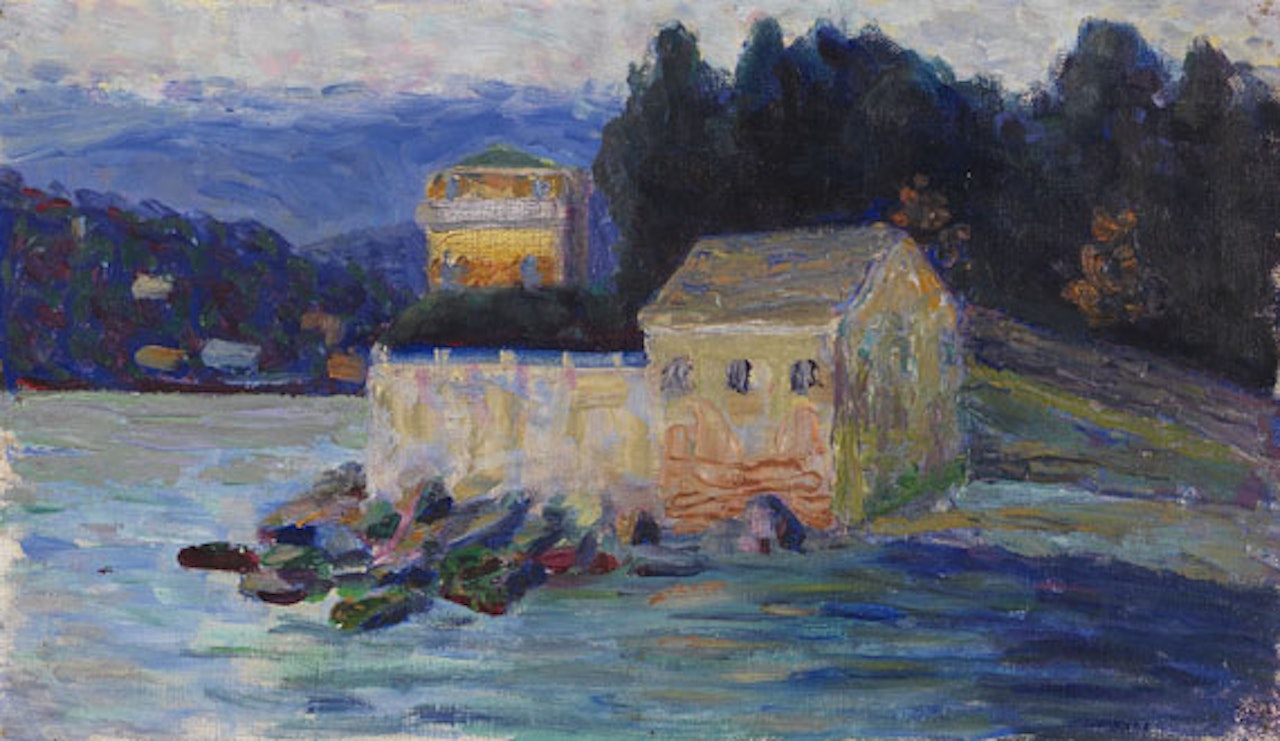 Landschaft bei Rapallo by Gabriele Münter