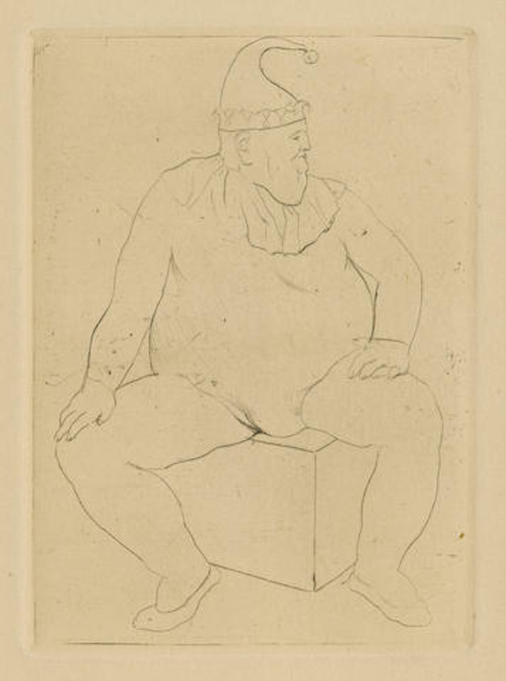 Le Saltimbanque au Repos, pl. X, from La Suite des Saltimbanques by Pablo Picasso